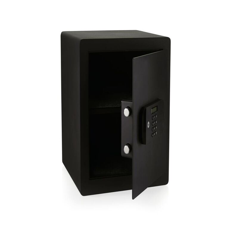 Seif compact de inalta siguranta, yale, 400x350x340 mm,  yseb/400/eb1; caracteristici: ușa tăiată cu laser-întărită cu placă armată anti- forare; mecanism deschidere ușă automat; Încuietoare motorizată cu  nivel de securitate ridicat; blocare timp de 1min,  Seifuri | electropc.ro