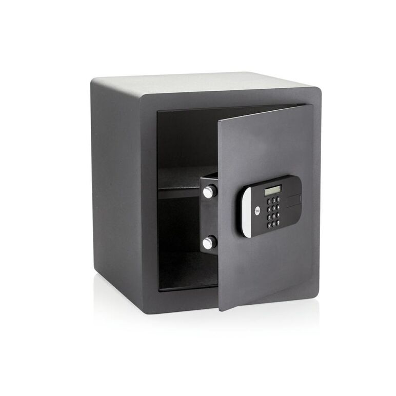 Seif de maxima securitate yale, 400x350x340 mm, ysem/400/eg1; caracteristici: ușa tăiată cu laser-întărită cu placă armată anti- forare; mecanism deschidere ușă automat; Încuietoare motorizată cu  nivel de securitate ridicat; blocare timp de 1min în cazul,  Seifuri | electropc.ro