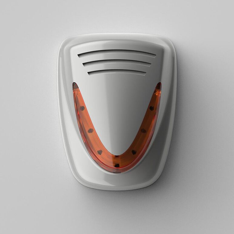 Sirena alarma de exterior venitem murano l sg silver gray, design italia, auto alimentata, sistem dublu de tamper (smulgere din perete si la deschidere); protectie la schimabrea polaritatii; auto testare pentru incarcarea si nivelul bateriei; setare sunet,  Sirene | electropc.ro