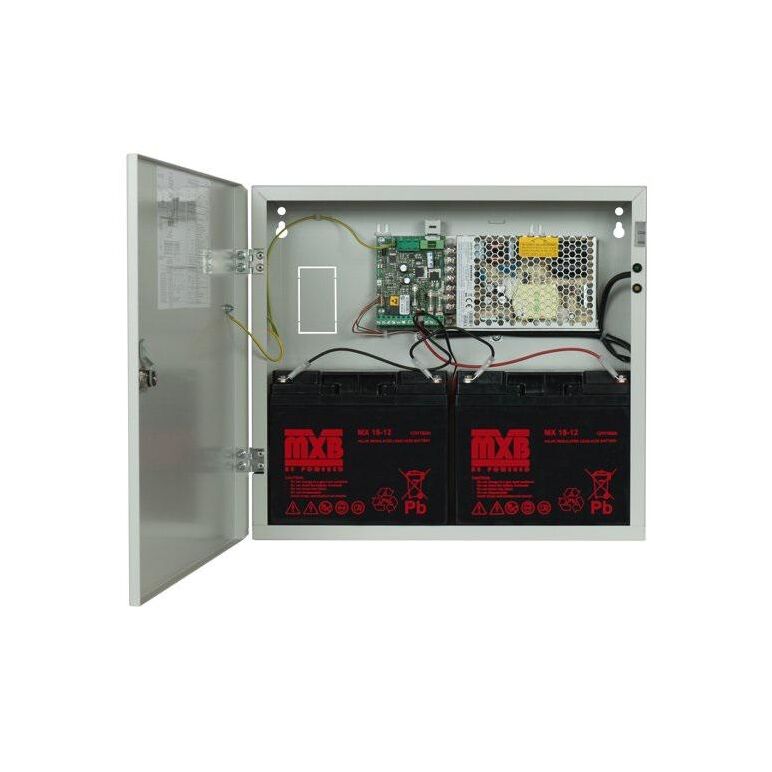 Sursa de alimentare pentru sisteme de detectie incendiu 24v/10a in cutie metalica merawex zsp100-10a-18 , loc pentru 2 acumulatori 12v/18ah. tensiune de intrare: 100/230vac, eficiență ridicată sub sarcină și consum redus, comunicare rs-232 / rs-485, rata ,  Accesorii | electropc.ro