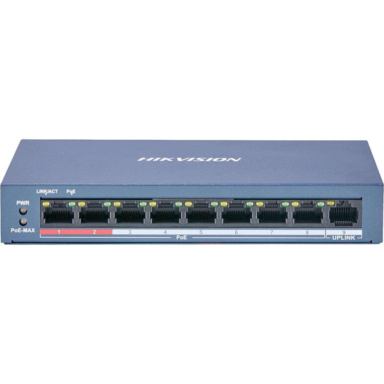 Switch hikvision ds-3e0109p-e©, 8-port, poe,  Switch-uri | electropc.ro