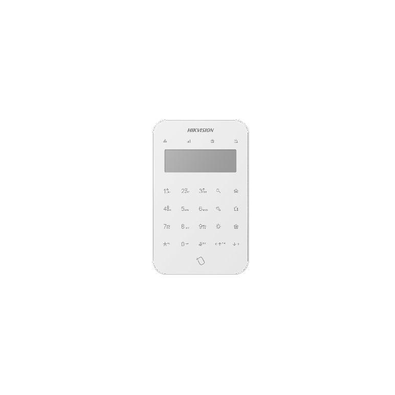 Tastatura wireless lcd ax pro hikvision ds-pk1-lt-we, 868mhz two-way tri-x wireless technology; distanta comunicare rf : 1200min camp deschis; stay/away arming, disarming, alarm clearing for anumite zone sau pentru toate zonele; one-push fire alarm, panic,  Centrale si tastaturi | electropc.ro
