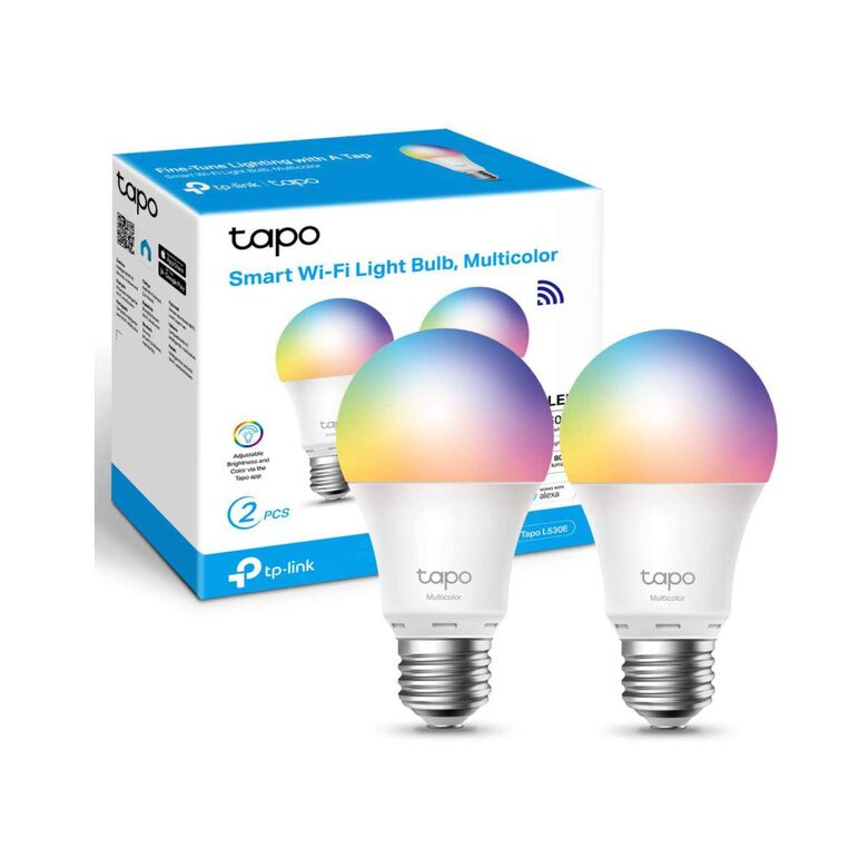 Tp-link tapo l530e 2 pack smart bulb multicolor wi-fi, e27, wi-fi protocol ieee 802.11b/g/n, wi-fi frequency: 2.4 ghz wi-fi, 806 lumeni, 8.7 w, 2,500 k~ 6,500 k, switching circles 15,000.,  Smart home | electropc.ro