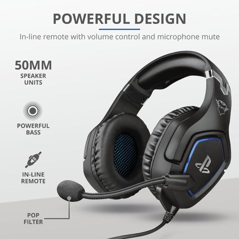 Casti cu microfon gxt 488 forze ps4 gaming, negru,  Casti audio | electropc.ro