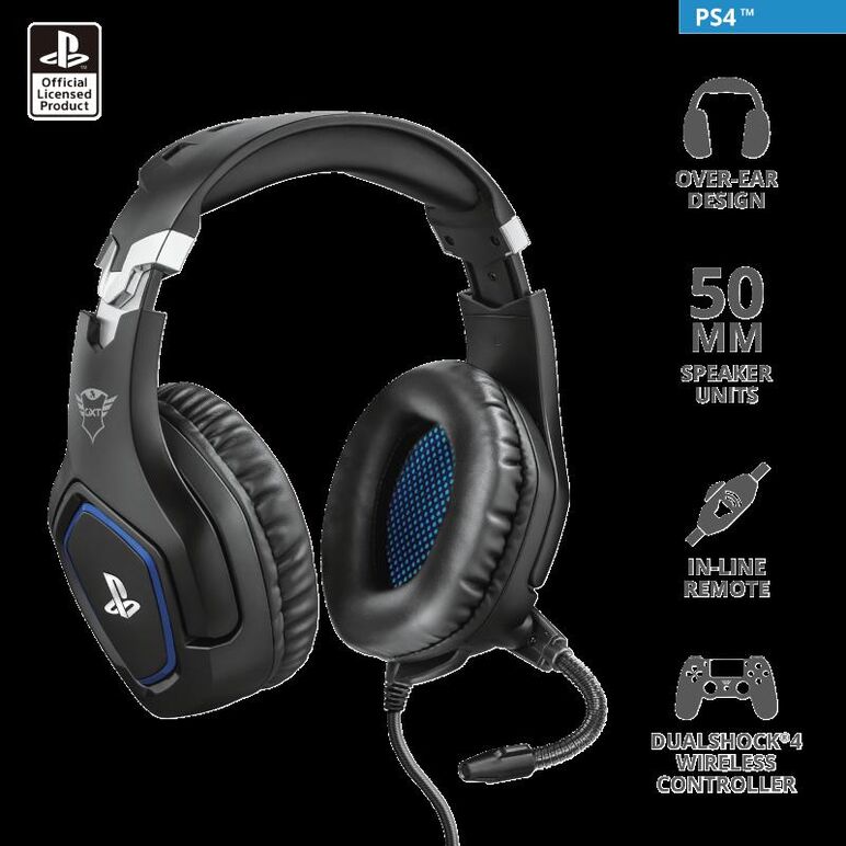 Casti cu microfon gxt 488 forze ps4 gaming, negru,  Casti audio | electropc.ro