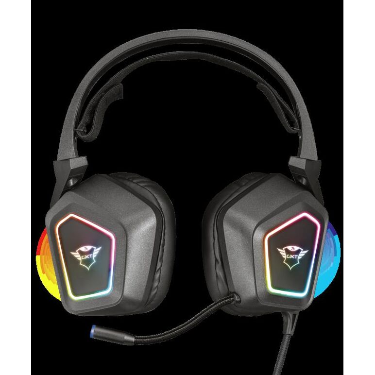Casti cu microfon trust gxt 450 blizz rgb 7.1 surround gaming, negru,  Casti audio | electropc.ro
