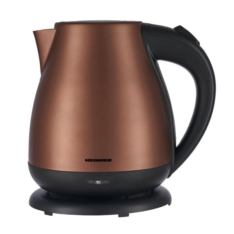 Fierbator electric heinner solstice 17 hek-17ixc, capacitate: 1.7l, baza rotativa 360˚, filtru detasabil si lavabil, element de incalzire din inox, protectie impotriva functionarii fara apa, auto oprire, buton on/off, putere: 1850-2200w, inox,  Fierbatoare | electropc.ro