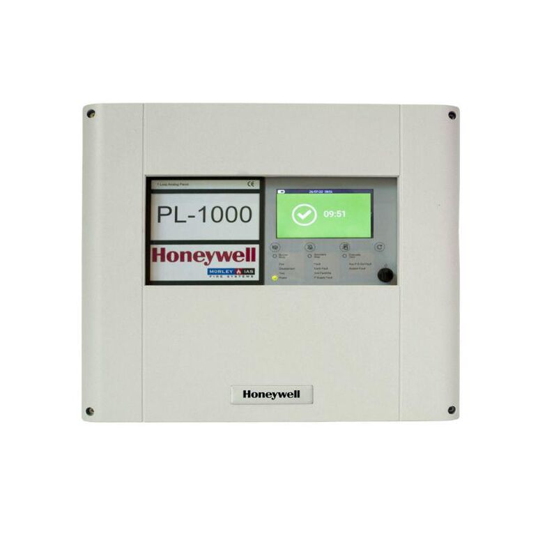 Honeywell centrala detecție incendiu morley-ias-ias plus cu o singura bucla;pl-1000; alimentare:100-240 v c.a. +/- 15%, 50 / 60 hz; consum de curent:max. 65 w; acumulatori:7ah sau 12 ah (nu sunt incluși); ieșiri:1 defect (nc/no); 1 alarmă(nc/no); ieșire s,  Centrale si tastaturi | electropc.ro