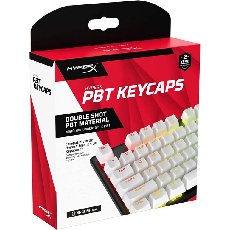 Hp gaming keycaps full set, hyperx pudding, us layout, white pbt,  Periferice Diverse | electropc.ro