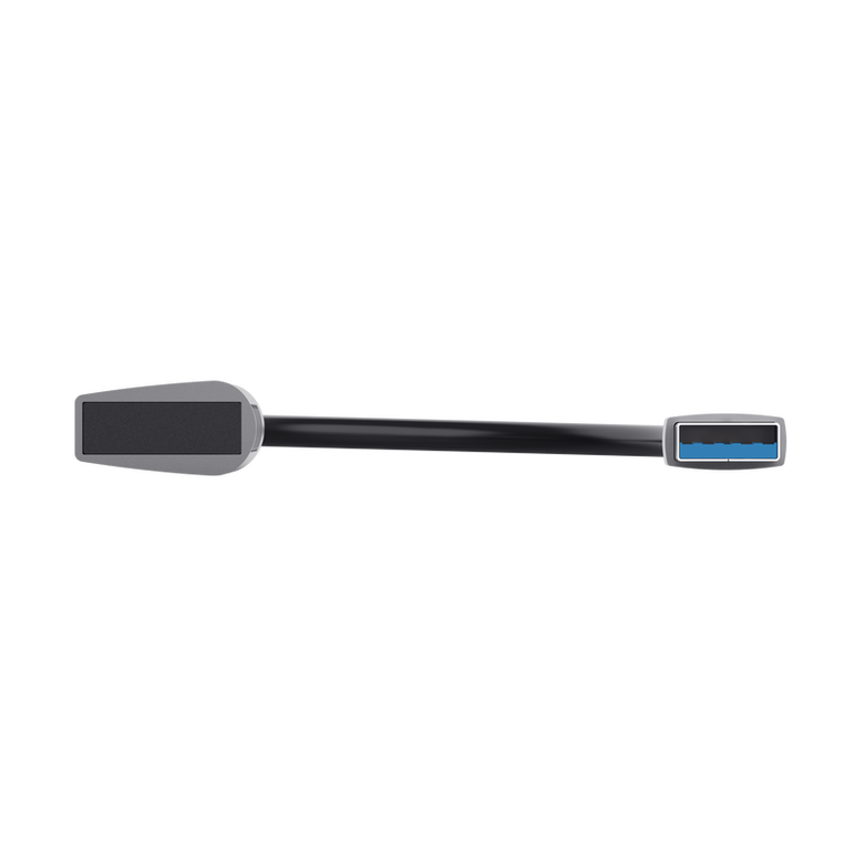 Hub usb trust halyx, usb-a la 4 x usb-a 3.2 gen 1, dimensiune cablu 10cm, din aluminiu, argintiu,  Hub-uri USB | electropc.ro