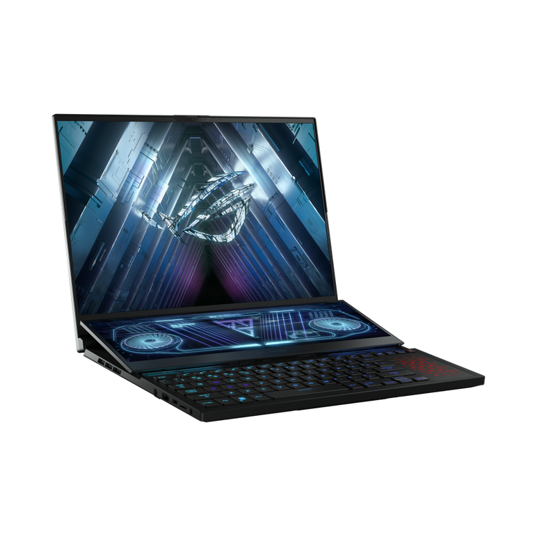 Laptop gaming asus rog zephyrus duo 16, gx650rs-lo051w,  16-inch,  wqxga (2560 x 1600) 16:10, 1100 nits,  anti-glare display,  mini ledamd ryzen(t) 9 6900hx mobile processor (8-core/16-thread,  20mb cache,  up to 4.9 ghz max boost),  nvidia(r) geforce.rtx,  Laptopuri | electropc.ro