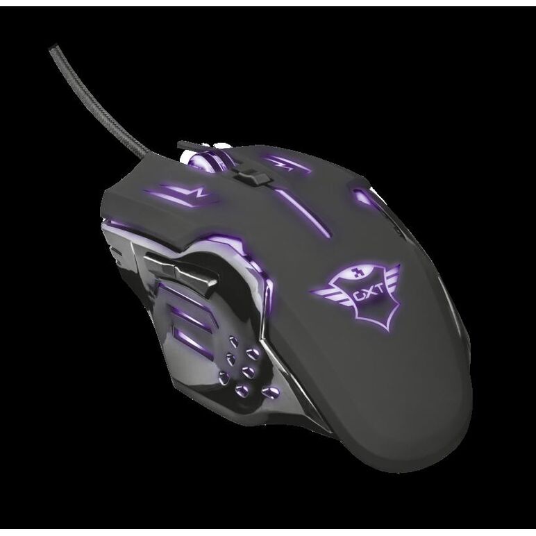 Mouse trust gxt 108 rava, illuminated gaming, negru,  Mouse | electropc.ro