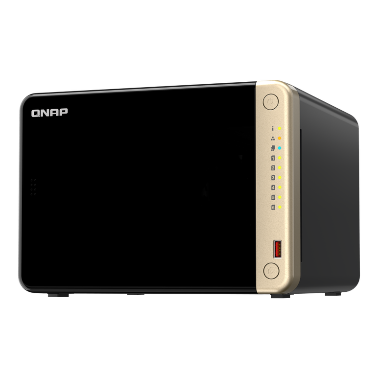 Nas qnap 664 6-bay, cpu intel® celeron® n5105/n5095 4-core/4-thread processor, ram 8gb (1x 8gb) ddr4, hdd 6 x 2.5"/3.5" sata 6gbps + 2 x m.2 2280 pcie gen 3 x1 ssd slots (neincluse), lan: 2 x 2.5gbe, optional 10gbe expansion via a pcie card, usb3.2 gen2: ,  NAS | electropc.ro