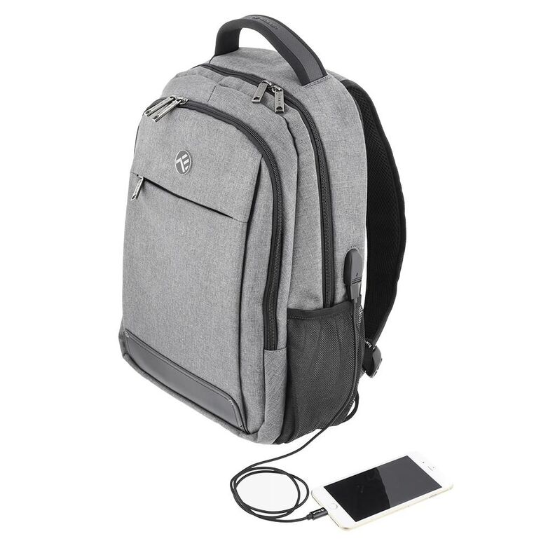 Rucsac laptop tellur usb 15.6" gri,  Genti laptop | electropc.ro