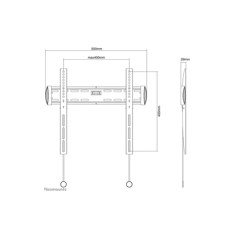 Suport tv de perete neomounts by newstar select nm-w340black, reglabil, 32-55'', vesa 400x400mm, suporta pana la 50kg, negru,  TV & Electronice & Gaming | electropc.ro
