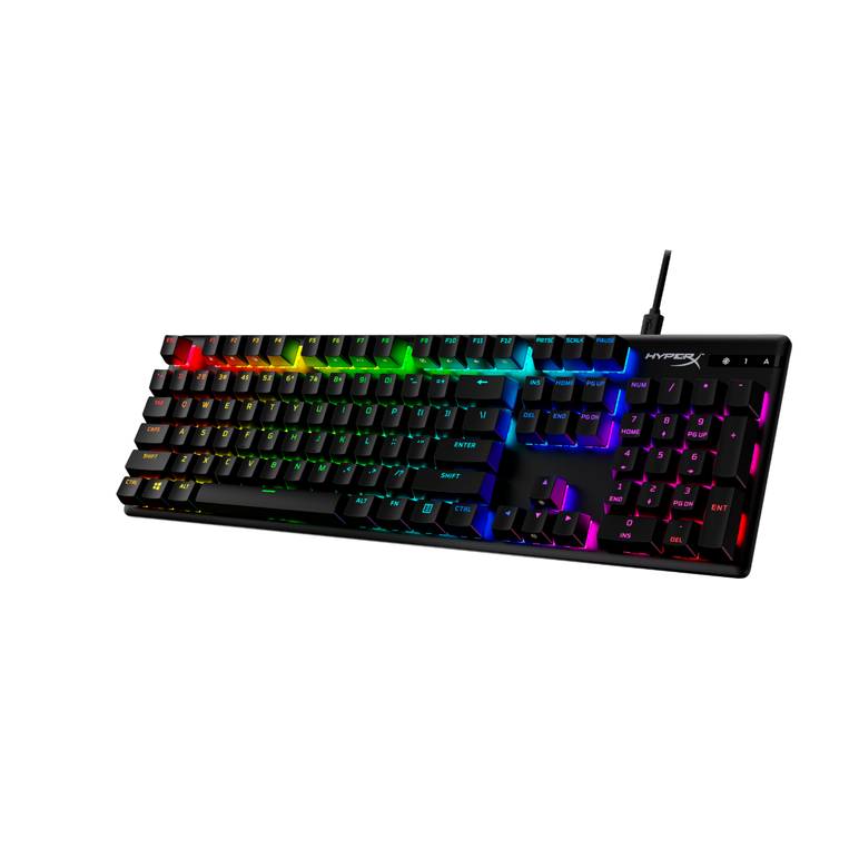 Tastatura hp hyperx alloy origins core pbt, tastatura mecanica, cablu usb type-c detasabil, iluminare rgb, anti-ghosting,neagra,  Tastaturi | electropc.ro