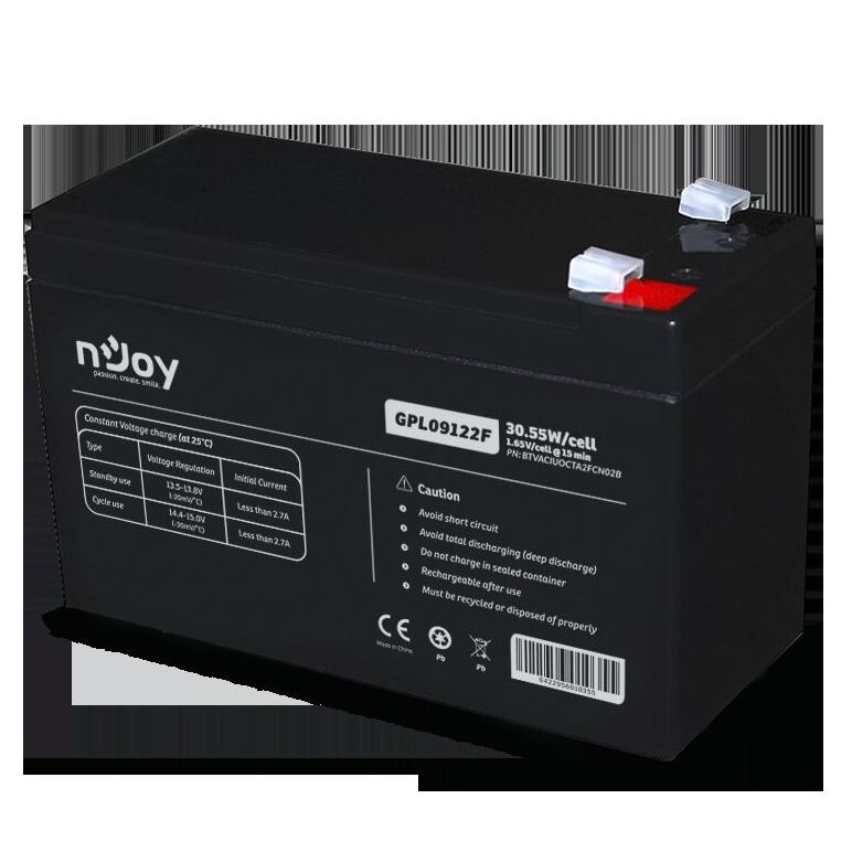 Acumulator njoy gpl09122f 12v 30.55w/cell,  Accesorii UPS-uri | electropc.ro
