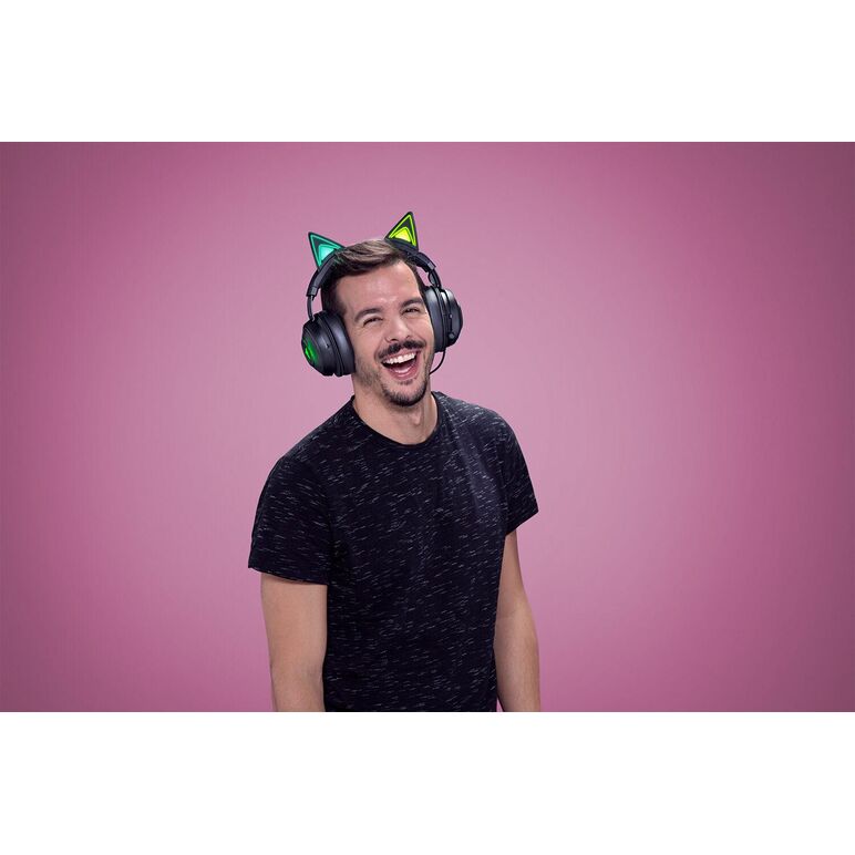 Casti cu microfon razer kraken kitty black usb 7.1 surround sound, negru,  Casti audio | electropc.ro