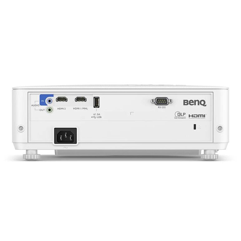 Proiector benq th585p, dlp, fhd 1920*1080, 3500 lumeni, 10.000:1, 16:9, lampa 4000 ore/ 15.000 ore, zoom 1.1x, 2* hdmi, mhl, usb tip a, rs232, boxa 10w, telecomanda cu baterii incluse, potrivit pentru jocuri de consola, culoare alb,  Videoproiectoare | electropc.ro