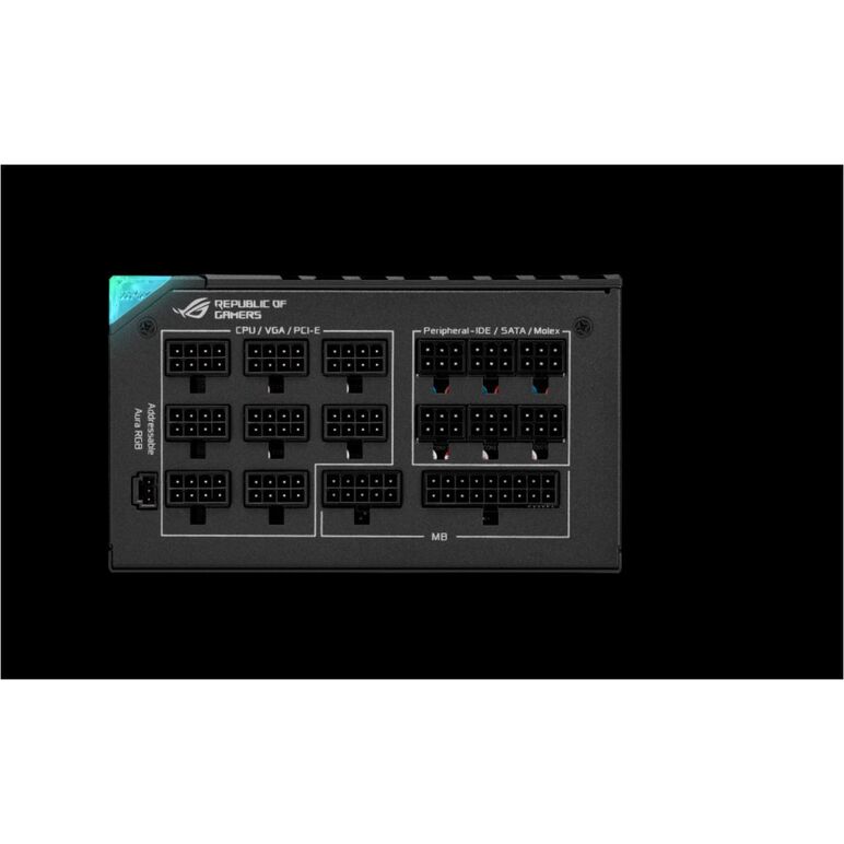 Sursa asus rog thor 1200p2 gaming, 1200 wati full-modulara, 80plus platinum, eff 92%, pfc activ, atx12v, oled display, 1x 135mm fan,  Surse PC | electropc.ro