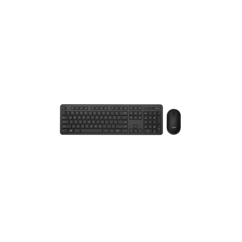 Kit tastatura + mouse asus cw100, wireless 2.4ghz, 1000dpi, dimensions: tastatura: 440.49x126.68x29.5mm, dimensions: mouse: 101.5x63x34.5mm, negru,  Kit mouse tastatura | electropc.ro