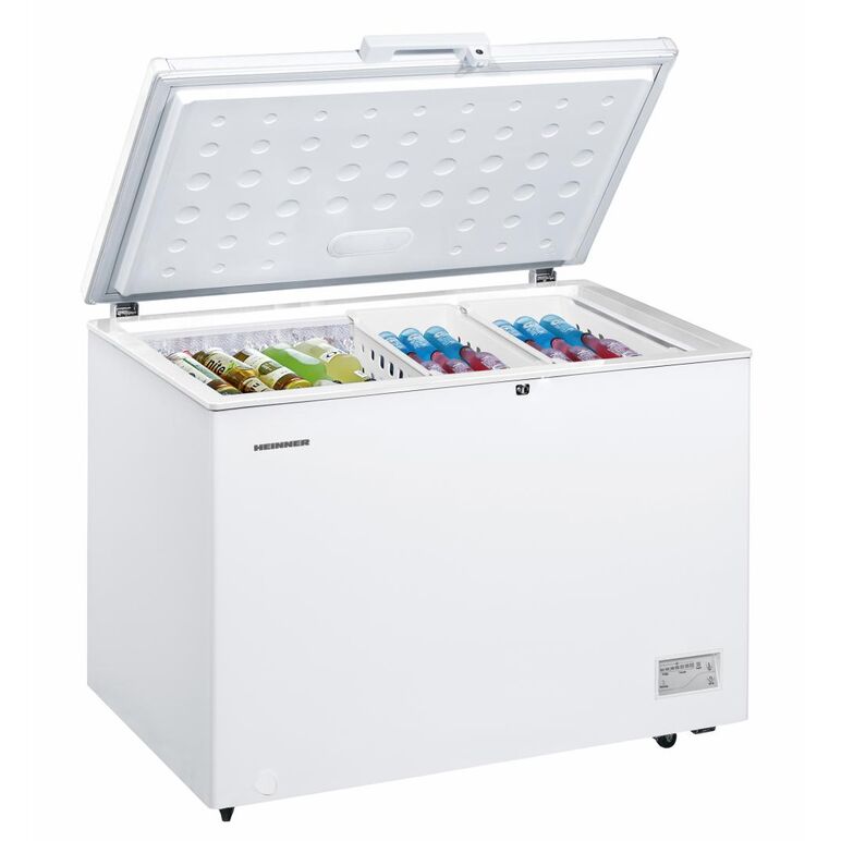 Lada frigorifica heinner hcf-287cnhe++, convertibila, clasa energetica: e, capacitate totala: 287l, control electronic, rezistenta la frig (opereaza la temperaturi scazute: -15°c), rezistenta la variatii de tensiune 175~255v, display rezistent la apa, lum,  Lazi frigorifice | electropc.ro