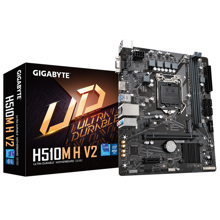 Placa de baza gigabyte h510m h v2 lga1200, 2x ddr4, 1x hdmi, 1x d-sub,1x pci express x16, 1x pci express x1,1x m.2, 4x sata 6 gbps, lan 1 gbps, m atx,  Placi de baza | electropc.ro