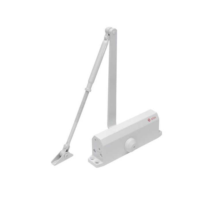 Amortizor hidraulic cu brat sa-5044aw-wh, alb; pentru: usi cu greutatea de 60-85 kg; latime usa ≤1050mm; ulei hidraulic termostabil; viteza de inchidere reglabila;,  Accesorii | electropc.ro