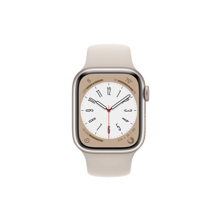 Apple watch s8 cellular 45mm starlight aluminium case with starlight sport band - regular,  SmartWatch-uri | electropc.ro