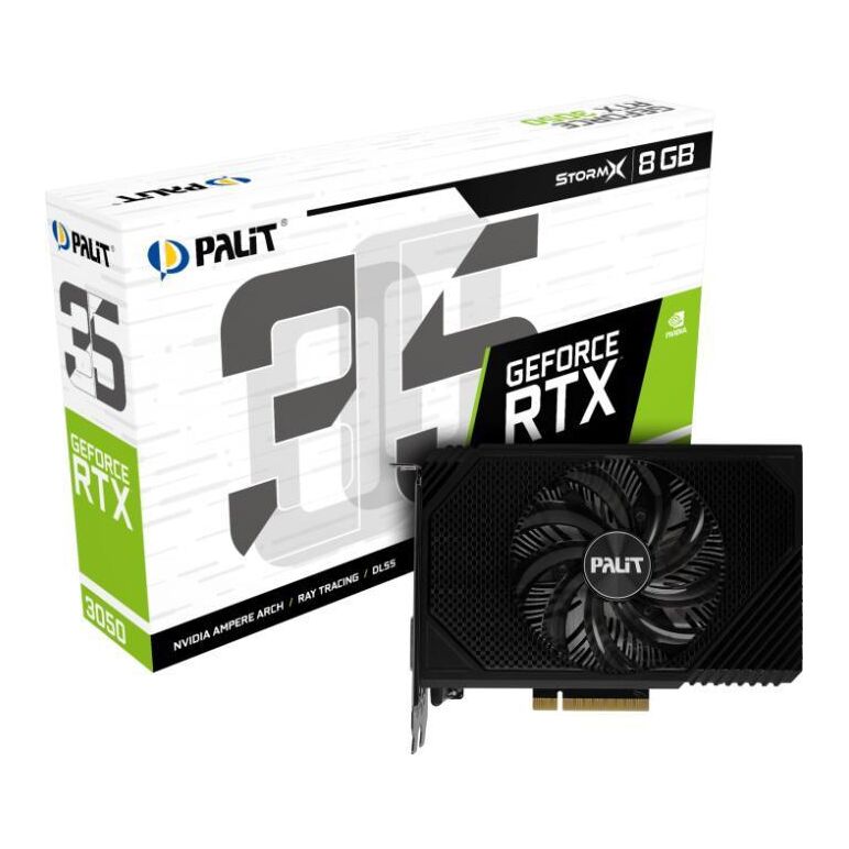 Geforce rtx™ 3050 stormx gddr6 128 bit pci-e 4.0 hdmi 2.1 dp1.4a x 1 https://www.palit.com/palit/vgapro.php?id=4488 &lang=en&pn=ne63050018p1-1070f&tab=sp,  Placi video | electropc.ro