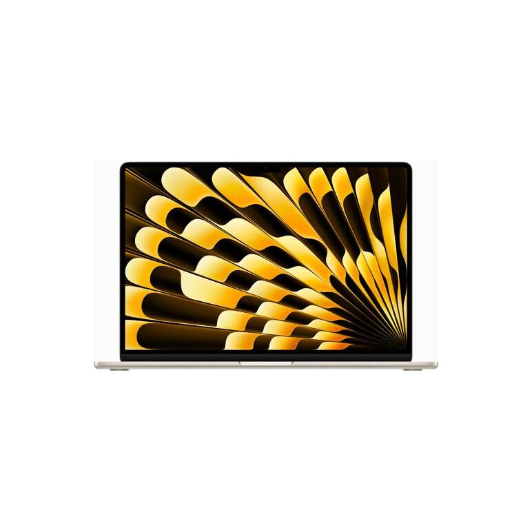 Macbook air 15.3" retina/ apple m2 (cpu 8- core, gpu 10- core, neural engine 16- core)/8gb/256gb (35w dual usb‑c port) - starlight - us kb (2023) (us power supply with included us-to-eu adapter),  Laptopuri | electropc.ro