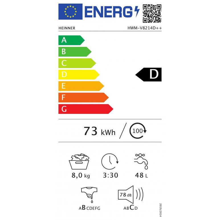 Masina de spalat rufe heinner hwm-v8214d++,  Masini de spalat rufe automate | electropc.ro