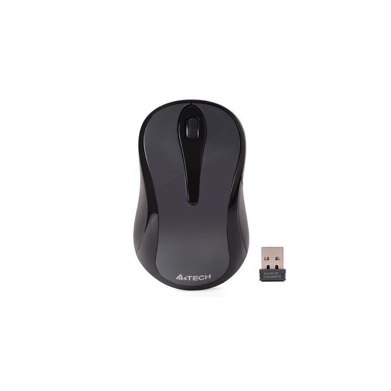 Mouse a4tech, wireless, 1000 dpi, butoane/scroll 3/1, gri,  Mouse | electropc.ro