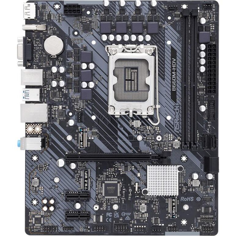 Placa de baza asrock b660m-hdv d4, lga 1700,  Placi de baza | electropc.ro