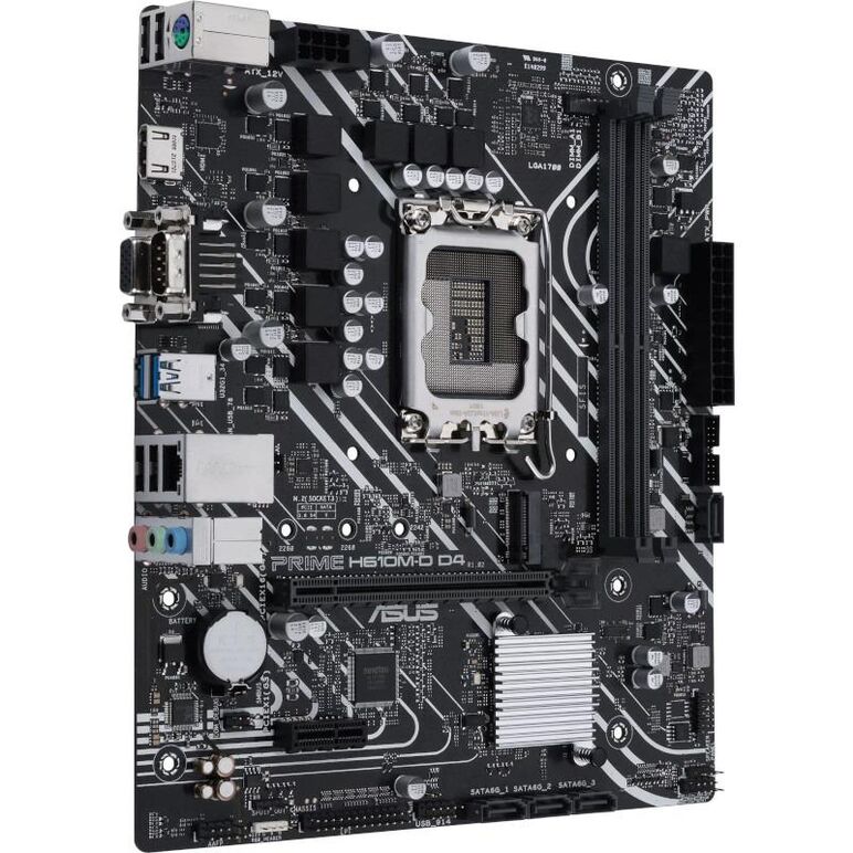 Placa de baza asus prime h610m-d d4, lga 1700,  Placi de baza | electropc.ro