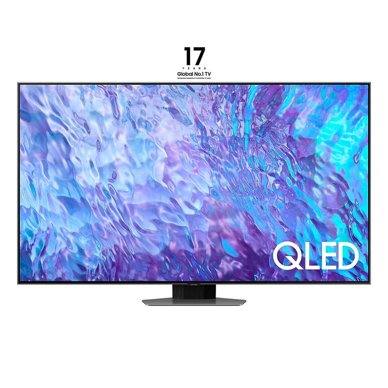 Televizor smart qled samsung 85q80c 216 cm (85") 4k ultra hd wi-fi negru,  Televizoare | electropc.ro