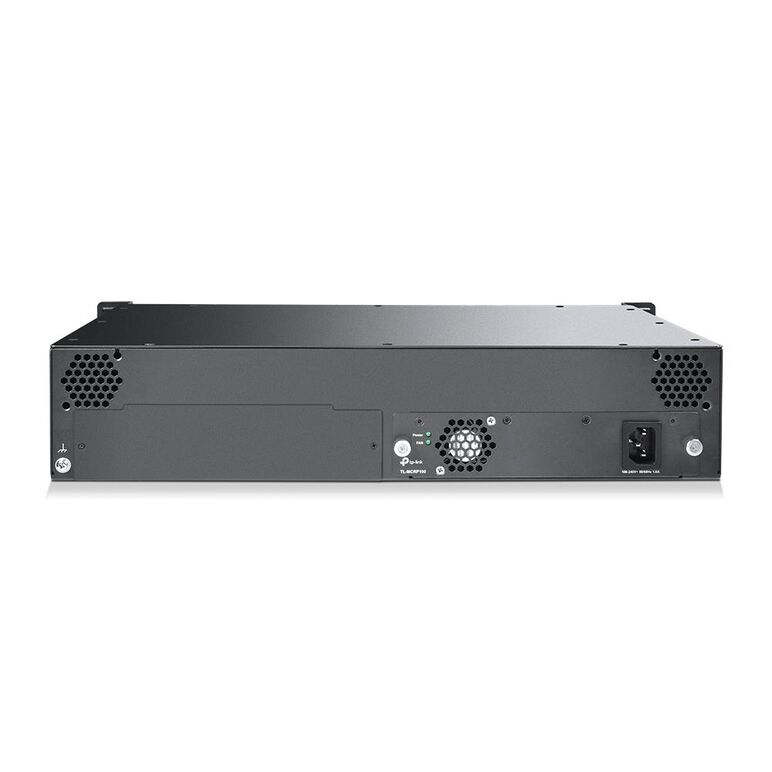Tp-link sasiu rackmount, 14 sloturi, 2 ventilatoare, sursa 100-240vac, 50/60hz, dimensiuni: 482*309*86 mm.,  Media convertoare | electropc.ro