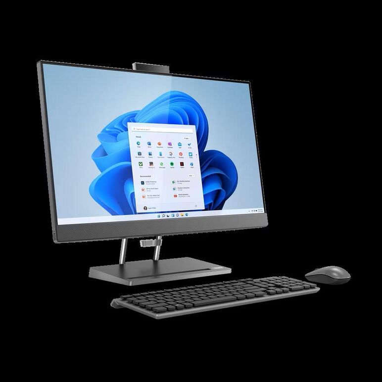 All-in-one lenovo ideacentre aio 5 27iah7 27" qhd (2560x1440) ips 350nits, 100hz, 99% srgb, intel® core™ i7-13700h, 14c (6p + 8e) / 20t, p-core 2.4 / 5.0ghz, e-core 1.8 / 3.7ghz, 24mb, video integrated intel iris xe graphics, ram 2x 8gb so-dimm ddr5-5200,,  All in one PC | electropc.ro