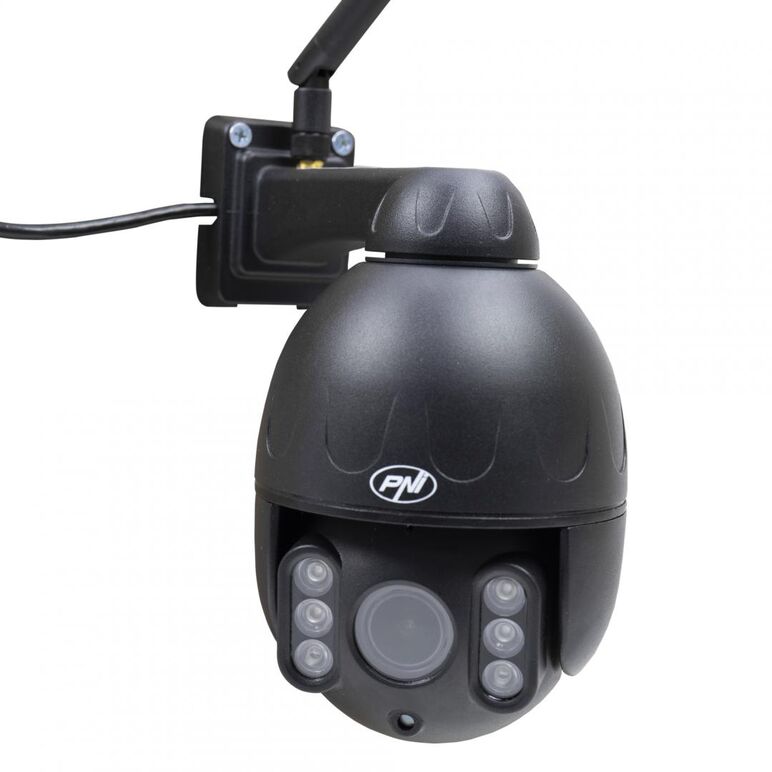 Camera supraveghere video pni ip655b 5mp wifi ptz 5x zoom optic h265, slot microsd, stand-alone, night vision 50m ip66 alarma detectie miscare comunicare audio bidirectionala, senzor imagine: 1/2.8" sony335 low lux cmos,  5mp, rezolutie: 2560x1920, 800x60,  Camere supraveghere IP | electropc.ro