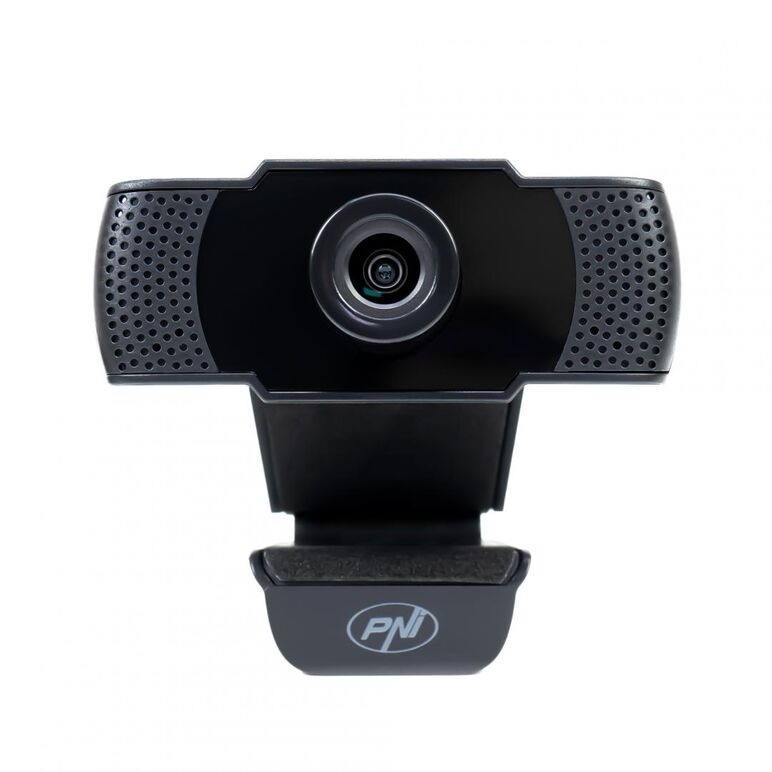Camera web pni cw1850 full hd 1080p 2mp, usb, clip-on, microfon stereo incorporat, senzor:  cmos 1/3", unghi vizualizare: 90°, lentila: 3.6mm, dimensiune / greutate: 78 x 33 x 33 mm / 119 g, focus manual.,  Camere Web | electropc.ro