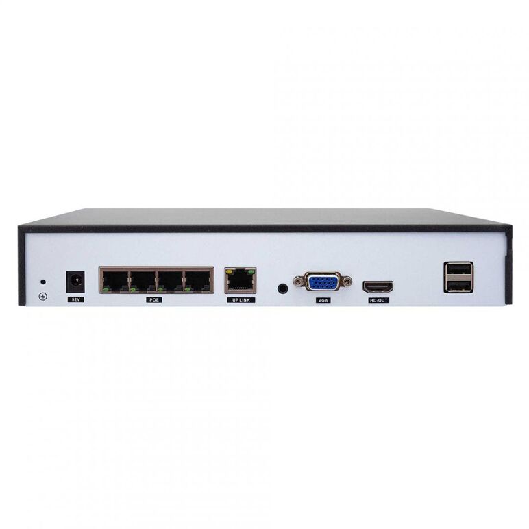Kit supraveghere video pni house ipmax poe 3, nvr cu 4 porturi poe, onvif si 4 camere cu ip 3mp, de exterior, power over ethernet, detectie chip, detectie miscare, 4 cabluri, alimentator, mouse, intrari video: 4 x poe max. 4k, iesiri video: 1 x vga, 1 x h,  Camere supraveghere IP | electropc.ro