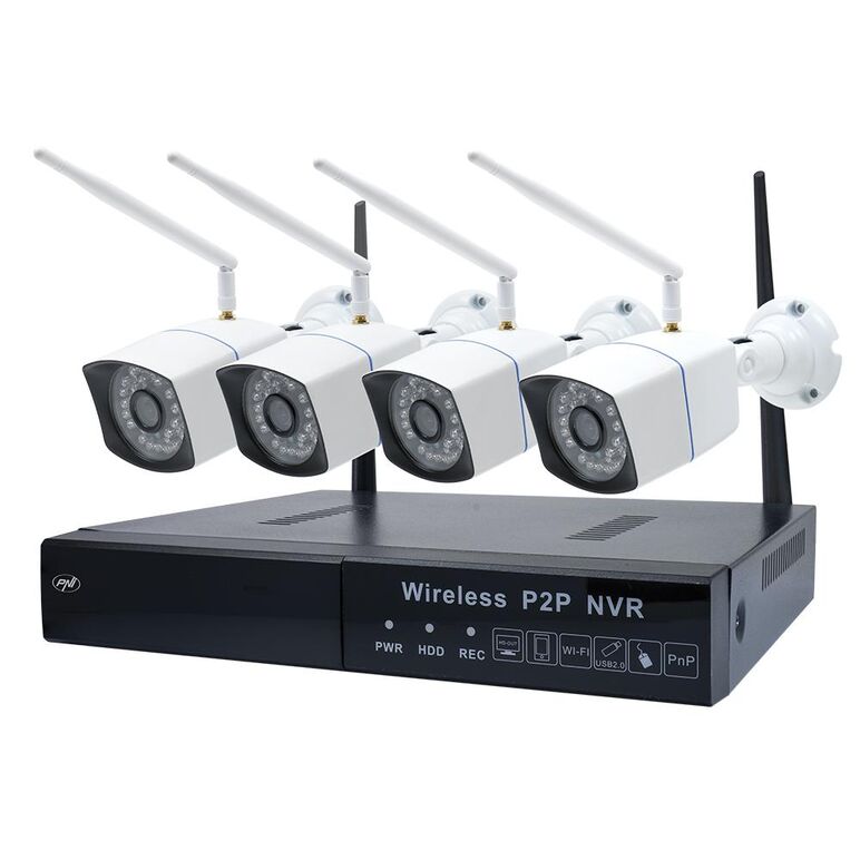 Kit supraveghere video pni pni-wf550 house wifi550 nvr 8 canale 1080p si 4 camere wireless de exterior 720p, p2p, ip66, iesiri video: 1 x vga, 1 x hdmi, rezolutie redare: 4 x 960p, compresie video: h.264, stocare date:  maxim 2 x 4 tb hdd (nu este inclus),  Camere supraveghere IP | electropc.ro