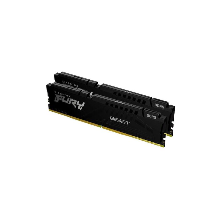 Memorie ram kingston, dimm, ddr5, 32gb, 5200mhz, cl36, 1.35v, fury beast, kit of 2,  Memorii RAM Desktop | electropc.ro