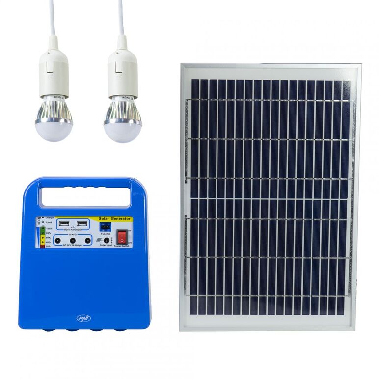 Pni sistem solar fotovoltaic h01, greenhouse h01 30w cu acumulator 12v/7ah, usb/radio/mp3, 2 becuri led, tip panou: policristalin, dimensiuni: 360 x 240 x 17mm, cablu conectre: 6m, acumulator: 7.0 ah,soclu bec: e27, 3w, timp incarcare: minim 7h, autonomie,  Smart home | electropc.ro
