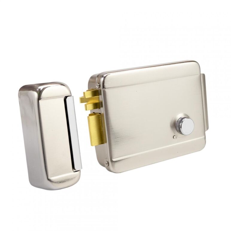 Pni yala electromagnetica h1073a din otel, cu butuc fail secure no, se potriveste solutiilor de interfon cu intercom sau sistemelor de control acces, alimentare: 12v, 1a, carcasa din otel inoxidabi, dust proof, watwr resistant 100l/min, dimensiuni: 129x10,  Incuietori | electropc.ro