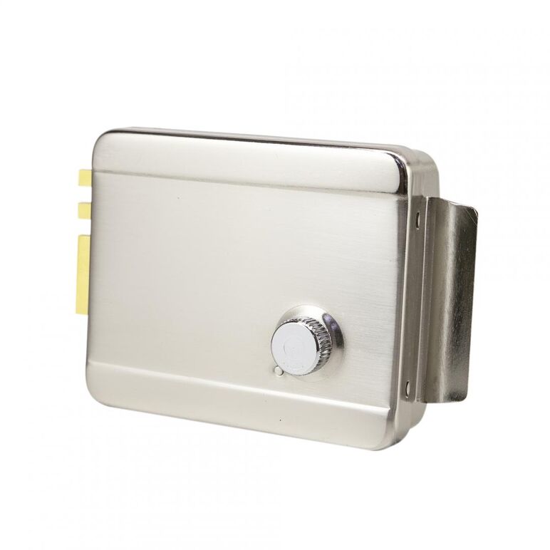 Pni yala electromagnetica h1073a din otel, cu butuc fail secure no, se potriveste solutiilor de interfon cu intercom sau sistemelor de control acces, alimentare: 12v, 1a, carcasa din otel inoxidabi, dust proof, watwr resistant 100l/min, dimensiuni: 129x10,  Incuietori | electropc.ro