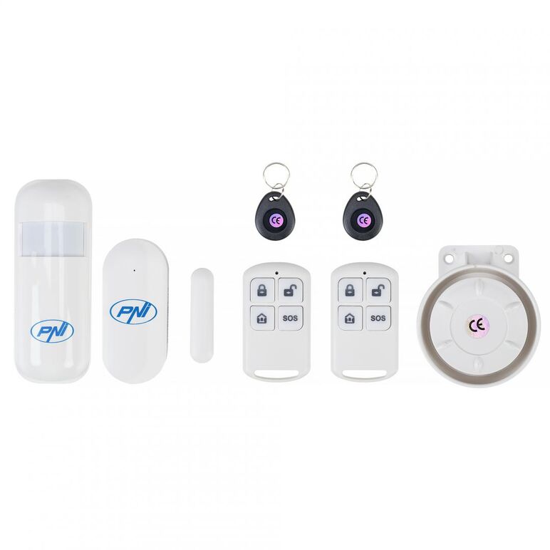 Sistem de alarma wireless pni safehouse hs600 wifi gsm 4g, suporta 90 zone wireless si 3 zone cu fir, compatibil cu aplicatia tuya smart, alerta prin sms, apel vocal, notificare pe telefon, zone wireless: 90, zone cablate: 3, comunicator: 4g gsm, numere d,  Centrale si tastaturi | electropc.ro