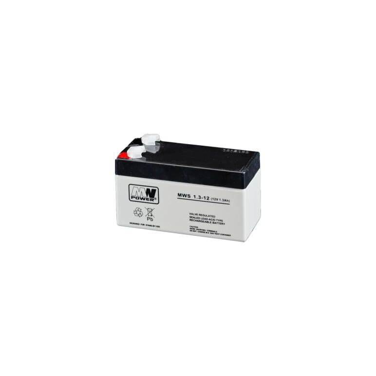 Acumulator agm 1.3ah 6v seria mw power,mws1.3-6,terminal de conexiune f1, dimensiuni 97x24x10 mm, greutate 0,45 kg,  Accesorii | electropc.ro