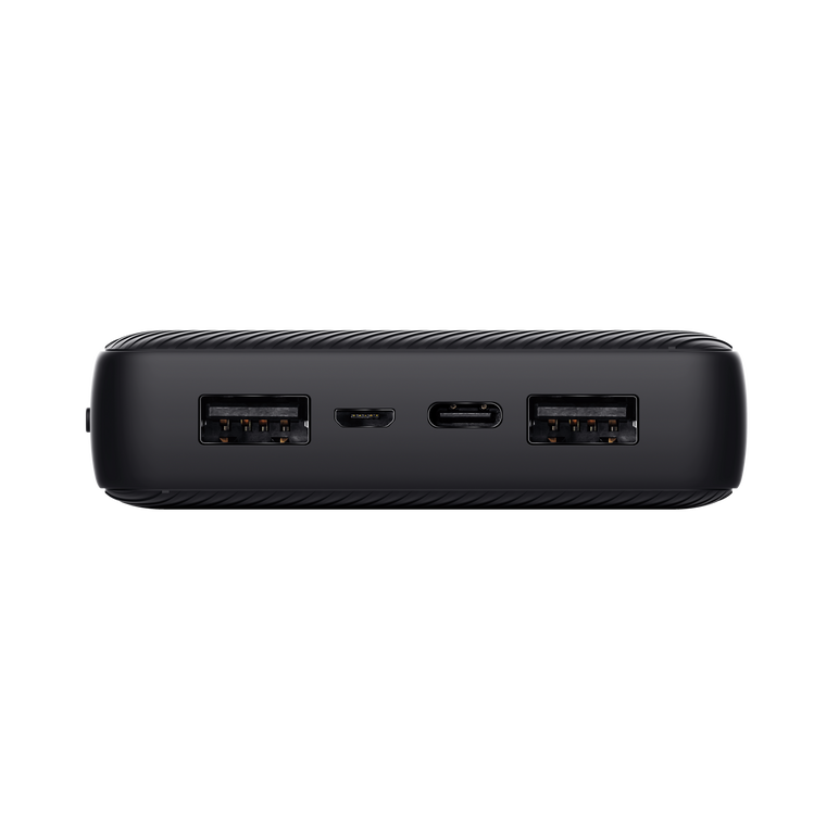 Baterie externa trust primo 20.000mah, 3 porturi: 2 x usb-a (12w) si 1 x usb-c (15w), negru,  Baterii portabile | electropc.ro
