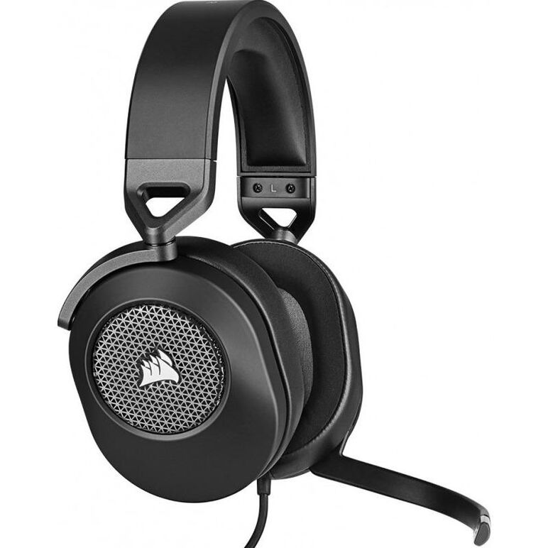 Casti gaming cu microfon corsair hs65 surround, dolby audio 7.1, over- head, 20hz - 20 khz, 32k ohms @ 1 khz, lungime cablu: 1.8m, adaptor 3.5mm la usb, carbon,  Casti audio | electropc.ro